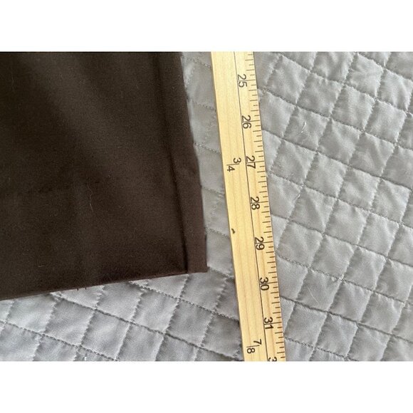 J Jill Ponte Slim Leg Size Pull On Pants Medium Brown Elastic Waist - Picture 6 of 8